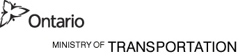 Ontario Province and Ministry of Transportation logo